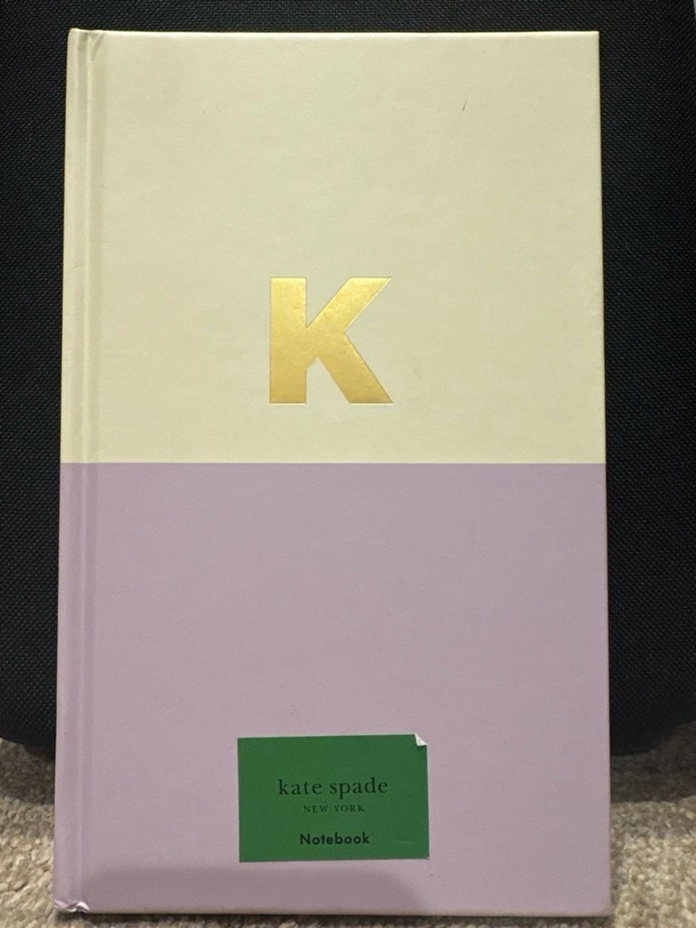 kate spade Cream & Light Purple Hardcover Notebook